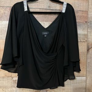 MSK Medium top with rhinestones on shoulders.